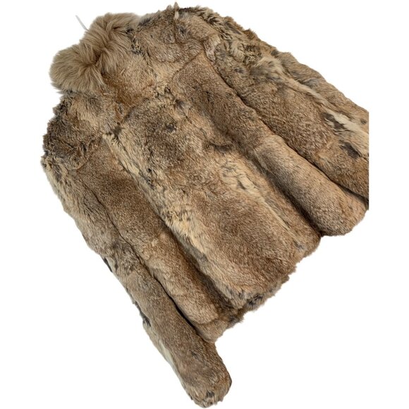 Vintage Split End Ltd. Rabbit Fur Coat Size Large - Picture 1 of 8